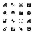 Car Service Icon Set Royalty Free Stock Photo