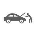 Car service illustration Royalty Free Stock Photo