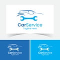 Car Service Logo Design Template With Repair. Royalty Free Stock Photo
