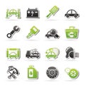 Car service maintenance icons