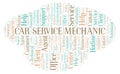 Car Service Mechanic word cloud