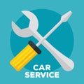 car service poster Royalty Free Stock Photo