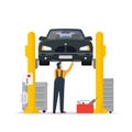 Car service and repair Royalty Free Stock Photo