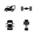 Car service. Simple Related Vector Icons Royalty Free Stock Photo