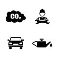 Car service. Simple Related Vector Icons Royalty Free Stock Photo