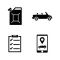 Car service. Simple Related Vector Icons Royalty Free Stock Photo