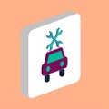 Car service Simple vector icon. Illustration symbol design template for web mobile UI element. Perfect color isometric pictogram Royalty Free Stock Photo