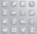 Car service simply icons Royalty Free Stock Photo