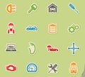 Car service simply icons