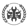 Car service vector icon, Auto repair icon Royalty Free Stock Photo