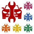 Car service vector icon, Auto repair icon Royalty Free Stock Photo