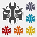 Car service vector icon, Auto repair icon Royalty Free Stock Photo