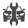 Car service vector icon, Auto repair icon Royalty Free Stock Photo