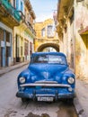 Car in a shabby street in Havana