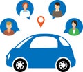 Car Sharing Concept Royalty Free Stock Photo