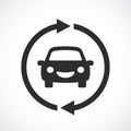 Car sharing vector icon