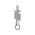 car shock absorber icon. Element of Car repear for mobile concept and web apps icon. Outline, thin line icon for website design