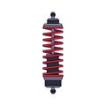 Car shock absorber icon over white background Royalty Free Stock Photo