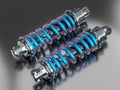 car shock absorbers with iridescent spring