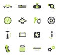 Car shop icon set