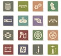 Car shop icon set