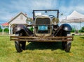 car show in the Country Heritage Park, amazing front view of classic vintage car