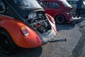 Punch Buggy modified engine and exhaust tailpipe