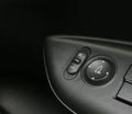 Car side mirror adjustment switch Royalty Free Stock Photo