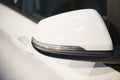 Car side mirror in a close up Royalty Free Stock Photo