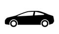 Car side view silhouette icon