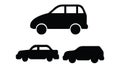 car silhouette collection Royalty Free Stock Photo
