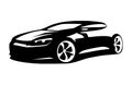 Car silhouette vector Royalty Free Stock Photo