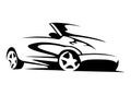 Car silhouette vector Royalty Free Stock Photo