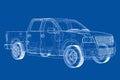 Car silhouettes. 3D illustration Royalty Free Stock Photo