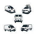 Van car pack silhoutte logo