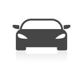 Car Simple icon with long shadow Royalty Free Stock Photo