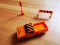 Car site supervisor layout - trailer model Royalty Free Stock Photo