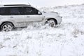 Car, snow, driving Royalty Free Stock Photo