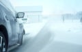 Car in a snowdrift snow Royalty Free Stock Photo