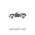 car soft top icon. Trendy car soft top logo concept on white background from car parts collection