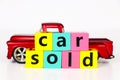 Car sold concept. Royalty Free Stock Photo