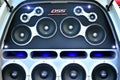 Car sound system at Hot Import Nights car show in Pasig, Philippines Royalty Free Stock Photo