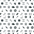 Car spare parts vector seamless pattern Royalty Free Stock Photo