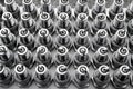 Car spark plugs rows pattern engine pieces Royalty Free Stock Photo