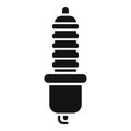 Car sparkplug icon simple vector. Engine plug