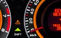 Car speed meter closeup Royalty Free Stock Photo