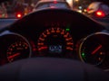 Car speed meter light dashboard