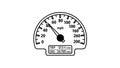 Car Speedometer Dashboard Icon Royalty Free Stock Photo