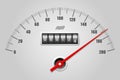 Car Speedometer Dashboard. Vector illustration Royalty Free Stock Photo