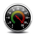 Car speedometer design vector illustration Royalty Free Stock Photo